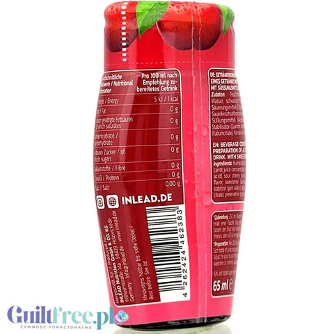 Inlead Squeeze Syrup Cherry - skoncentrowany syrop do wody bez cukru i kalorii na 8L