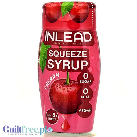 Inlead Squeeze Syrup Cherry - skoncentrowany syrop do wody bez cukru i kalorii na 8L
