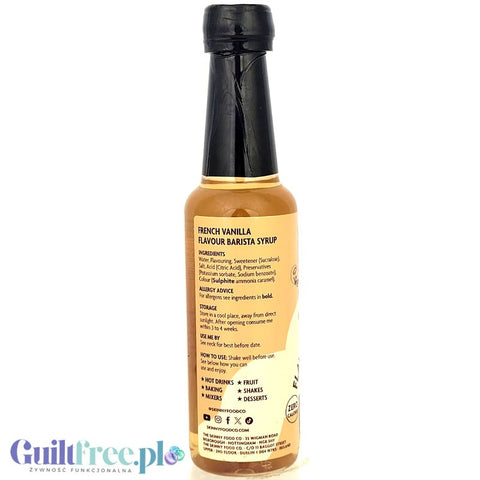 Skinny Food Barista Coffee Syrup French Vanilla 250ml - syrop zero kalorii do kawy, bez cukru
