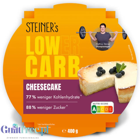 STEINER's Low Carb Cheesecake - low carbohydrate ready-to-eat sugar-free cheesecake