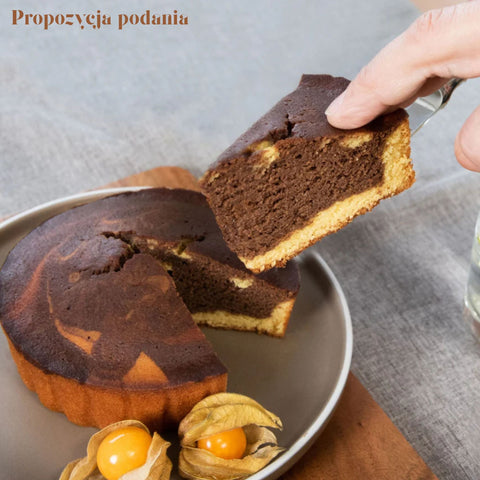 STEINER's Low Carb Marmorkuchen - niskowęglowodanowe gotowe do zjedzenia ciasto marmurkowe bez cukru