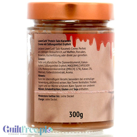 Soulfood Salz Karamell Creme - turbo kremowy krem o smaku solonego karmelu, bez cukru, maltitolu i oleju palmowego
