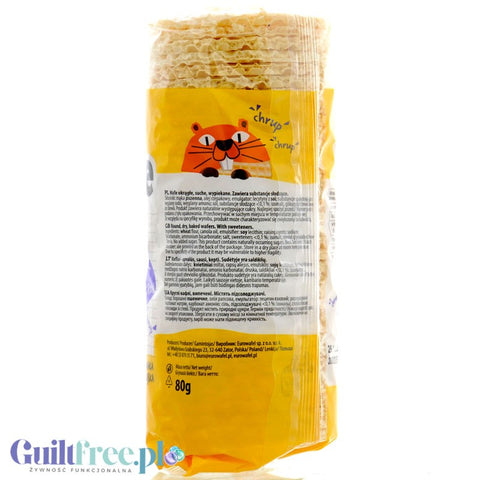 EuroWafel Wafle Lekkie Mini Okrągłe - mini wafelki okrągłe kruche bez dodatku cukru ze stewią