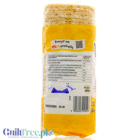 EuroWafel Wafle Lekkie Mini Okrągłe - mini wafelki okrągłe kruche bez dodatku cukru ze stewią