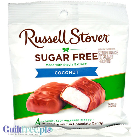 Russel Stover Stevia Coconut Chocolate - filled chocolates with coconut filling without sugar