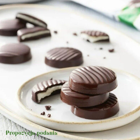 Russel Stover Stevia Mint Patties - nadziewane czekoladki bez cukru z masą miętową