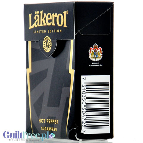 Läkerol Hot Pepper Lakritz - pikantna mocna lukrecja bez cukru z Finlandii