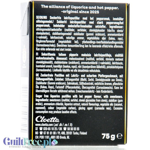 Läkerol Hot Pepper Lakritz - spicy strong licorice without sugar from Finland