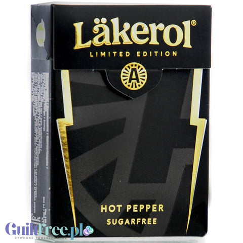 Läkerol Hot Pepper Lakritz - pikantna mocna lukrecja bez cukru z Finlandii
