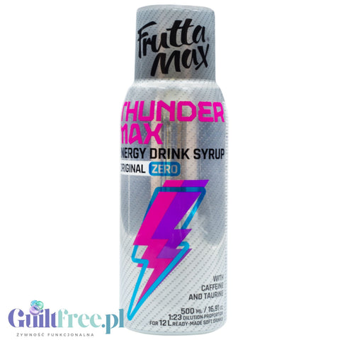 FruttaMax Thunder Energy Zero 500ml / 12L - energetyczny syrop do napojów bez cukru