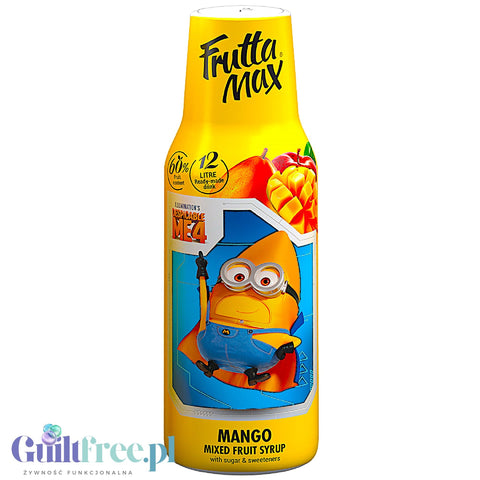 FruttaMax Light Fruit Syrup Mango 500ml / 12L - syrop owocowy do Sodastream obniżona zawartość cukru