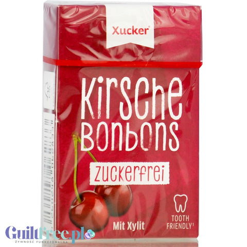 Xucker Kirsche Bombons - cukierki bez cukru z ksylitolem o smaku wiśniowym