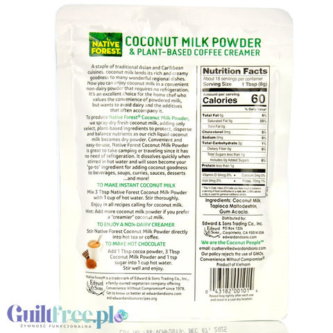 Native Forest Coconut Milk Powder - organiczne mleczko kokosowe w proszku 100%