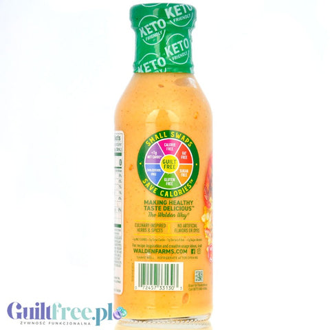 Walden Farms Kick'n Cajun USA - pikantny dressing zero bez sukralozy, smak serowo-paprykowy