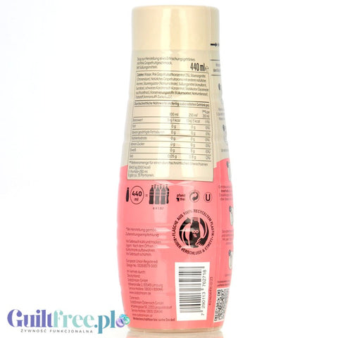 SodaStream No Sugar Pink Grapefruit 440ml - sugar free concentrate for 9L ready drink