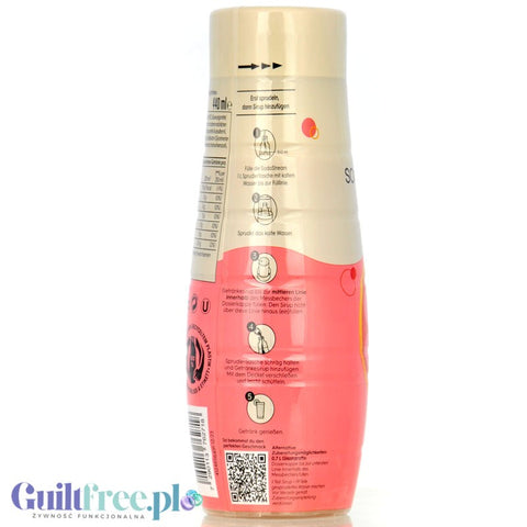 SodaStream No Sugar Pink Grapefruit 440ml - sugar free concentrate for 9L ready drink