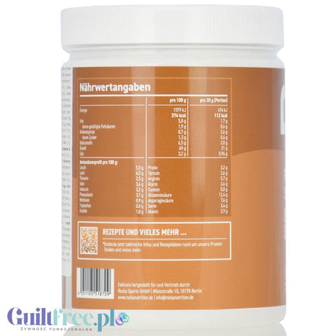 Rocka Nutrition Protein Shake Creamy Nougat 300g - wegańska odżywka białkowa 5 źródeł białka
