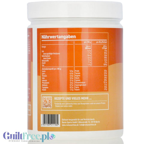 Rocka Nutrition Protein Shake Hazelnut Cream 300g - vegan protein supplement 5 protein sources, gluten and nut free