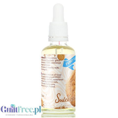 Funky Flavors Sweet Snickerdoodle - słodkie kropelki o smaku ciasteczek cynamonowych bez cukru i kalorii