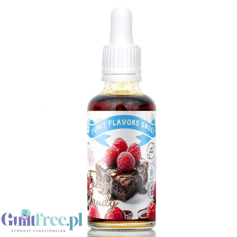Funky Flavors Sweet Raspberry Brownie - aromat słodzący bez cukru i kalorii, Czekoladowe Brownie z Malinami