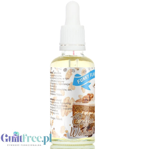 Funky Flavors Sweet Coffee Walnut - słodzący aromat ciasta kawowego z orzechami włoskimi, bez cukru, tłuszczu i kalorii