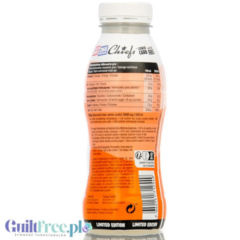 Chiefs Caramel City Salty Caramel -  szejk proteinowy RTD bez laktozy, 26g białka 165kcal, smak Solony Karmel