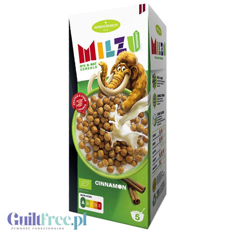 Milzu Cinnamon - organic cereal, protein rye and oat balls with cinnamon
