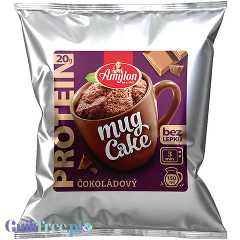 Amylon Mug Cake - bezglutenowe proteinowe ciasto czekoladowe z kubeczka 26g białka