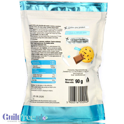 Frank & Oli Vital Keto Mini Cookies, Coconut & Chocolate - vegan soft cookies without added sugar with chocolate.