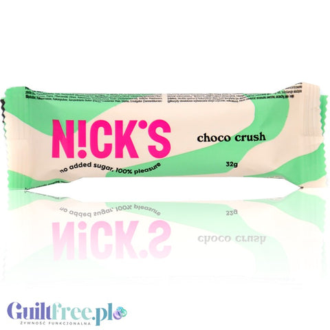 Nicks N!ck's Choco Crush - baton czekoladowy z solonymi chrupkami bez dodatku cukru 158kcal