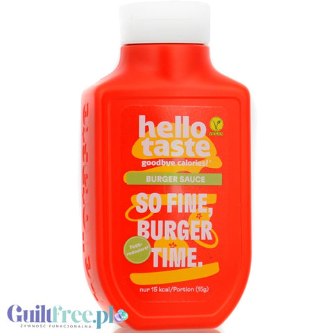 HelloTaste So Fine, Burger Time 15kcal - sos pomidorowo-majonezowy bez cukru ze stewią i erytrolem