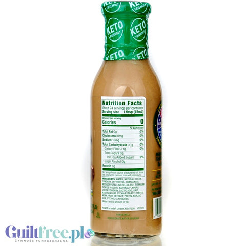 Walden Farms Coffee Creamer Mocha - bezlaktozowa 'śmietanka' czekoladowa do kawy bez kalorii, nowa wersja USA