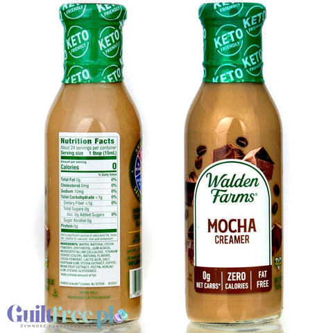 Walden Farms Coffee Creamer Mocha - bezlaktozowa 'śmietanka' czekoladowa do kawy bez kalorii, nowa wersja USA