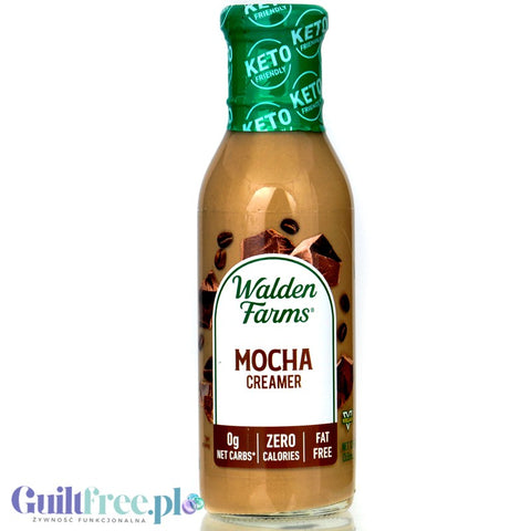 Walden Farms Coffee Creamer Mocha - bezlaktozowa 'śmietanka' czekoladowa do kawy bez kalorii, nowa wersja USA
