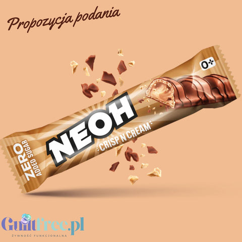 Neoh Crisp'N'Cream - kruchy wafelek z kremowym nadzieniem orzechowym bez cukru 102kcal