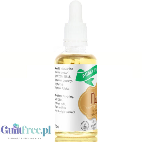 Funky Flavors Basic Maple 30ml - kropelki o aromacie syropu klonowego bez cukru, słodzików i bez tłuszczu