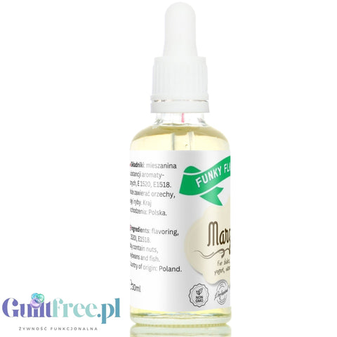 Funky Flavors Basic Marzipan 30ml - marcepanowe kropelki aromatyczne bez cukru, słodzików i kalorii