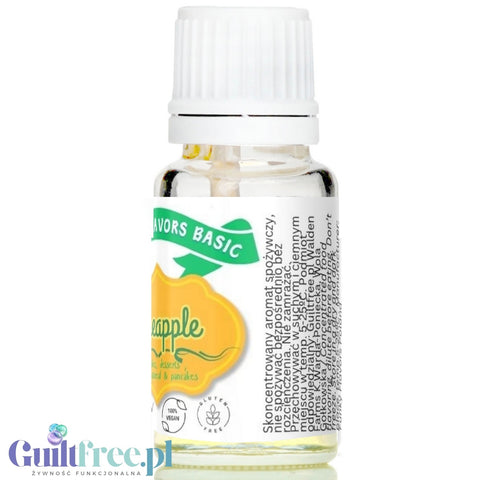 Funky Flavors Basic Pineapple 10ml - kropelki ananasowe do napojów i potraw bez cukru, słodzików i kalorii