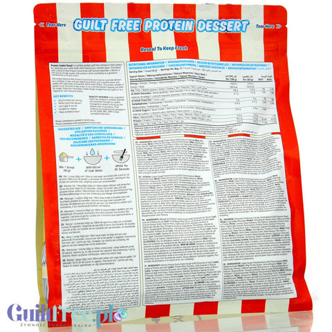 Applied Nutrition Protein Cookie Dough White Choco Bueno - proteinowa masa ciasteczkowa z białą czekoladą 137kcal, 22g białka