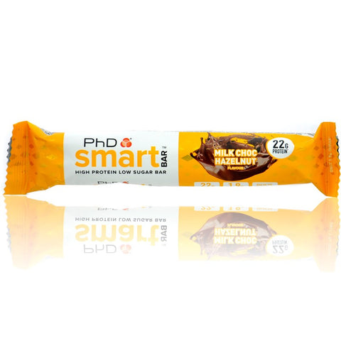 Phd Smart Bar Milk Choc Hazelnut - sugar-free protein bar with caramel, chocolate and nuts