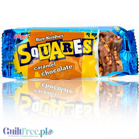 Kellogg's Rice Krispies Squares Caramel & Chocolate - lekki batonik 157 kcal
