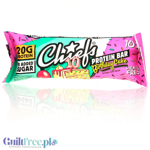 Chiefs Protein Bar Birthday Cake - baton proteinowy, Tort Urodzinowy, 20g białka & 200kcal