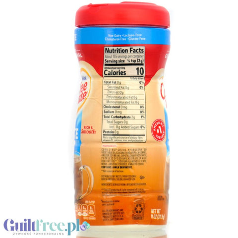 Nestlé Coffeemate Original Lite - kremowy zabielacz do kawy bez laktozy tylko 10kcal
