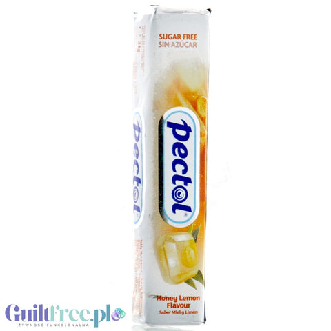 Pectol Honey & Lemon - cukierki miodowo-cytrynowe bez cukru z mentolem i eukaliptusem