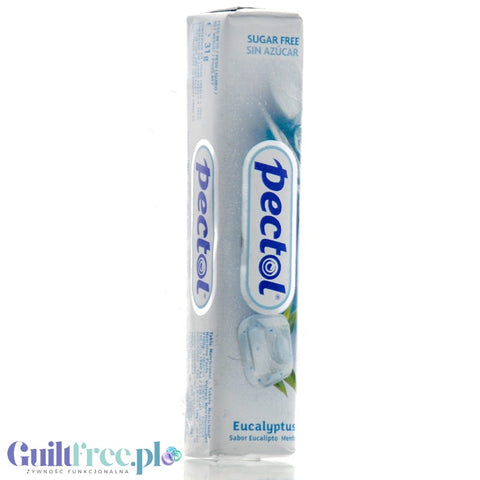 Pectol Eucalyptus - orzeźwiające cukierki mentolowo-eukaliptusowe bez cukru