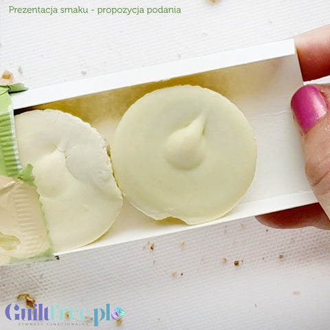 Ahead White Chocolate & Pistachio Creme Cups - czekoladki z nadzieniem pisatacjowym w białej czekoladzie