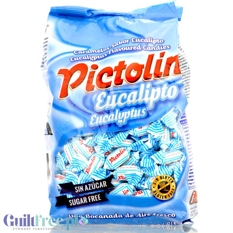 Pictolin Eucalipto 1kg - eucalyptus and mint candies without sugar.