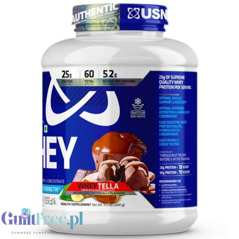 USN Blue Lab Whey Wheytella 2kg - odżywka białkowa WPI, WPC, WPH z Tolerase  L