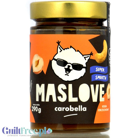 MasLove Carobella Super Smooth - cream of 3 nuts with carob and dates without added sugar
