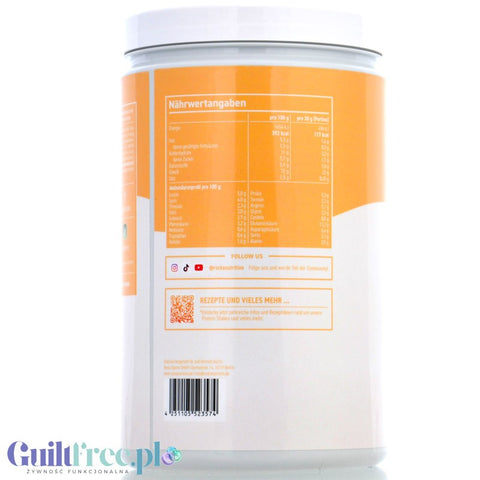 Rocka Nutrition Protein Shake Peach Yogurt 0,9kg - wegańska odżywka białkowa 4 źródła białka